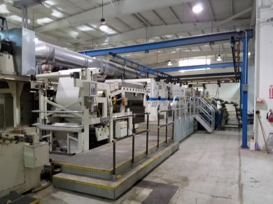 2001 BHS 7 COLOR w/ 2 COLOR BACKSIDE FLEXO PRINTER